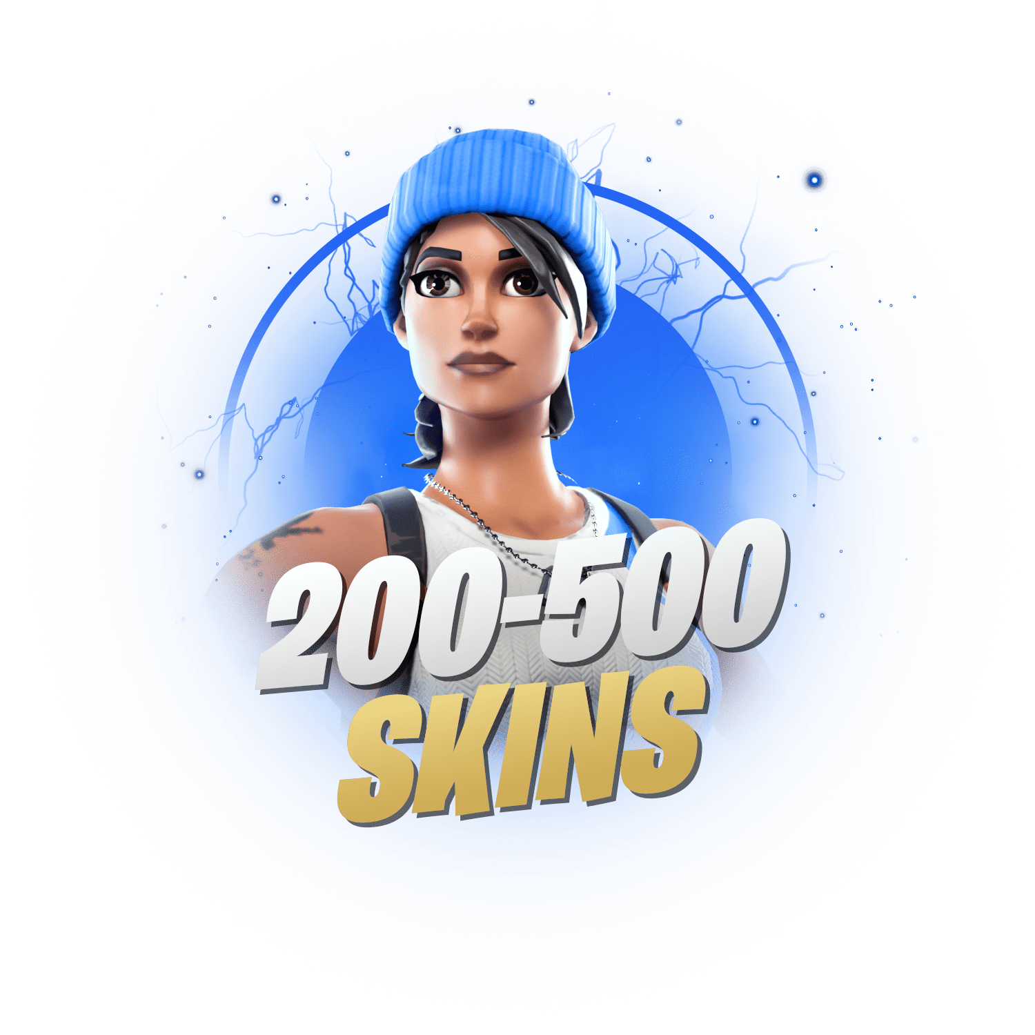 200-500 SKINS WITH RANDOM RARE SKIN