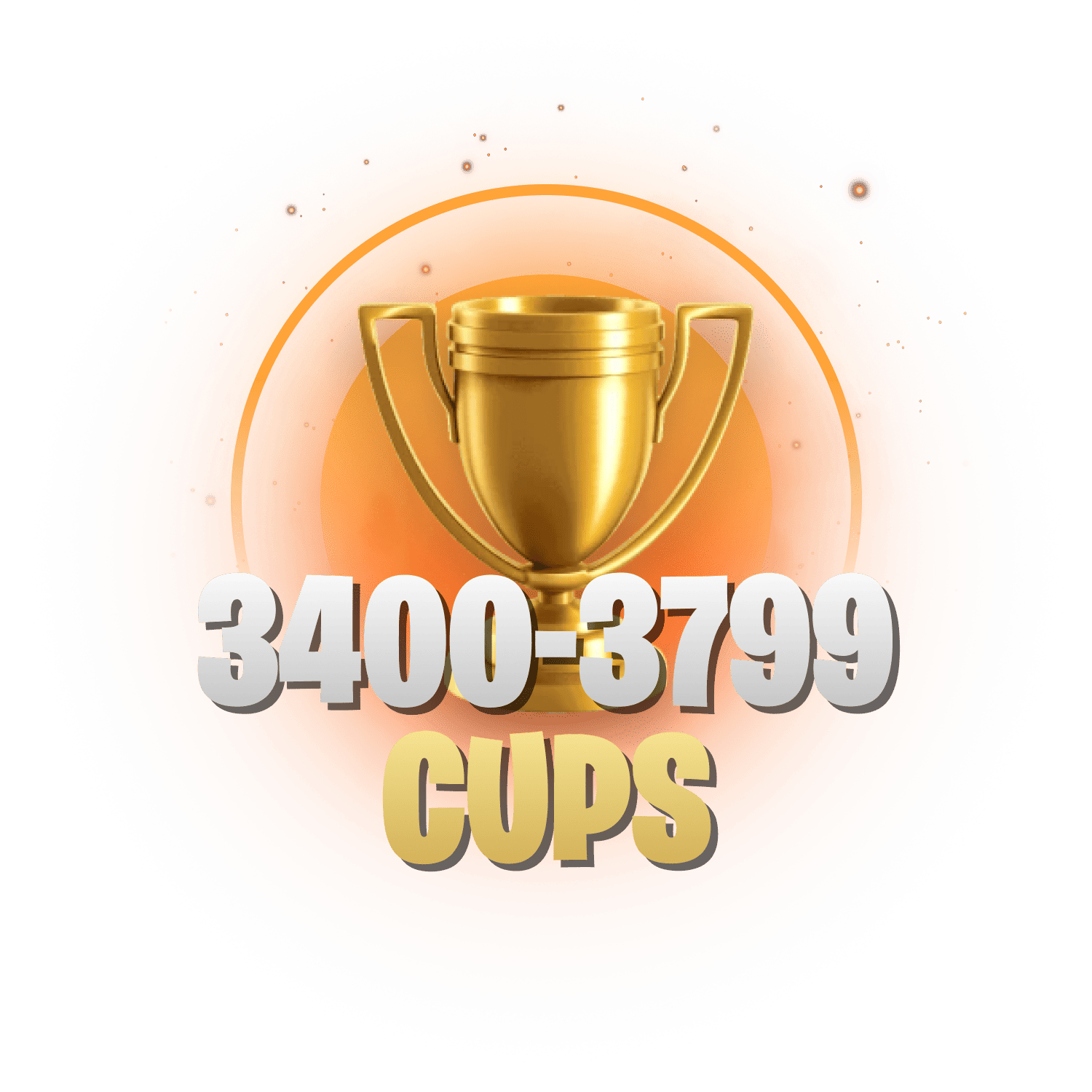 3400 - 3799 Cups , King Tower Level From 5 - 10