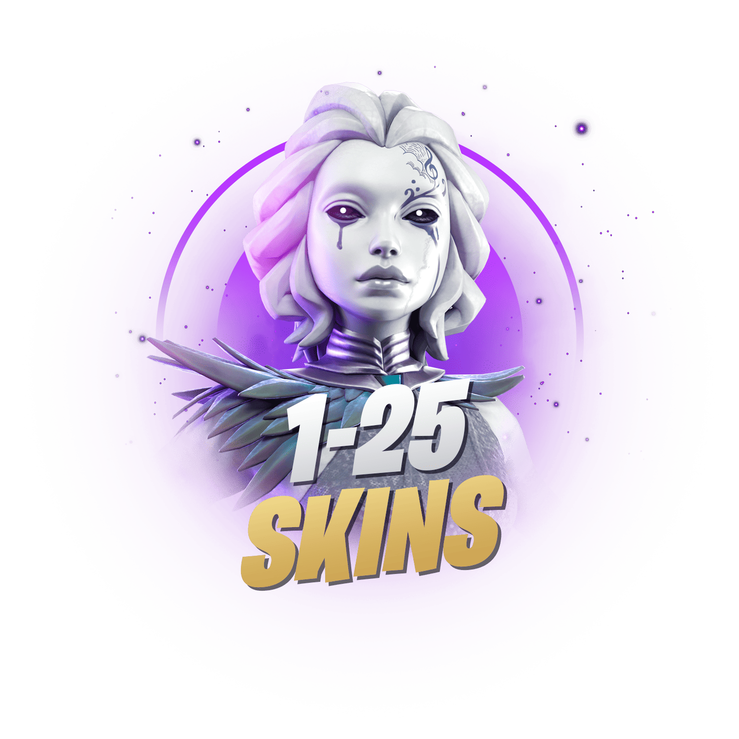 1-25 SKINS WITH RANDOM RARE SKIN