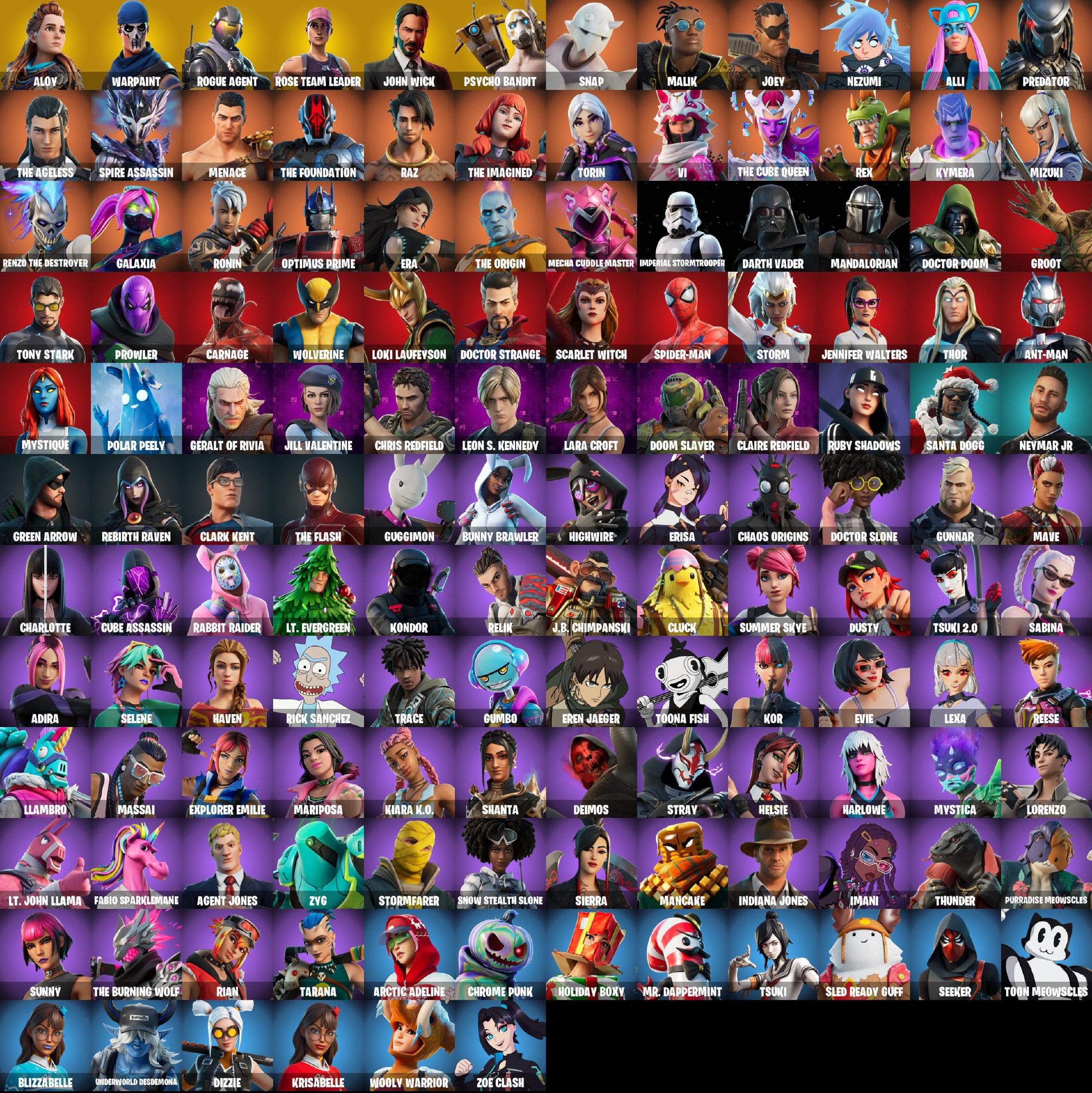 138 SKINS - OG STW - ALOY , PSYCHO BANDIT - PC